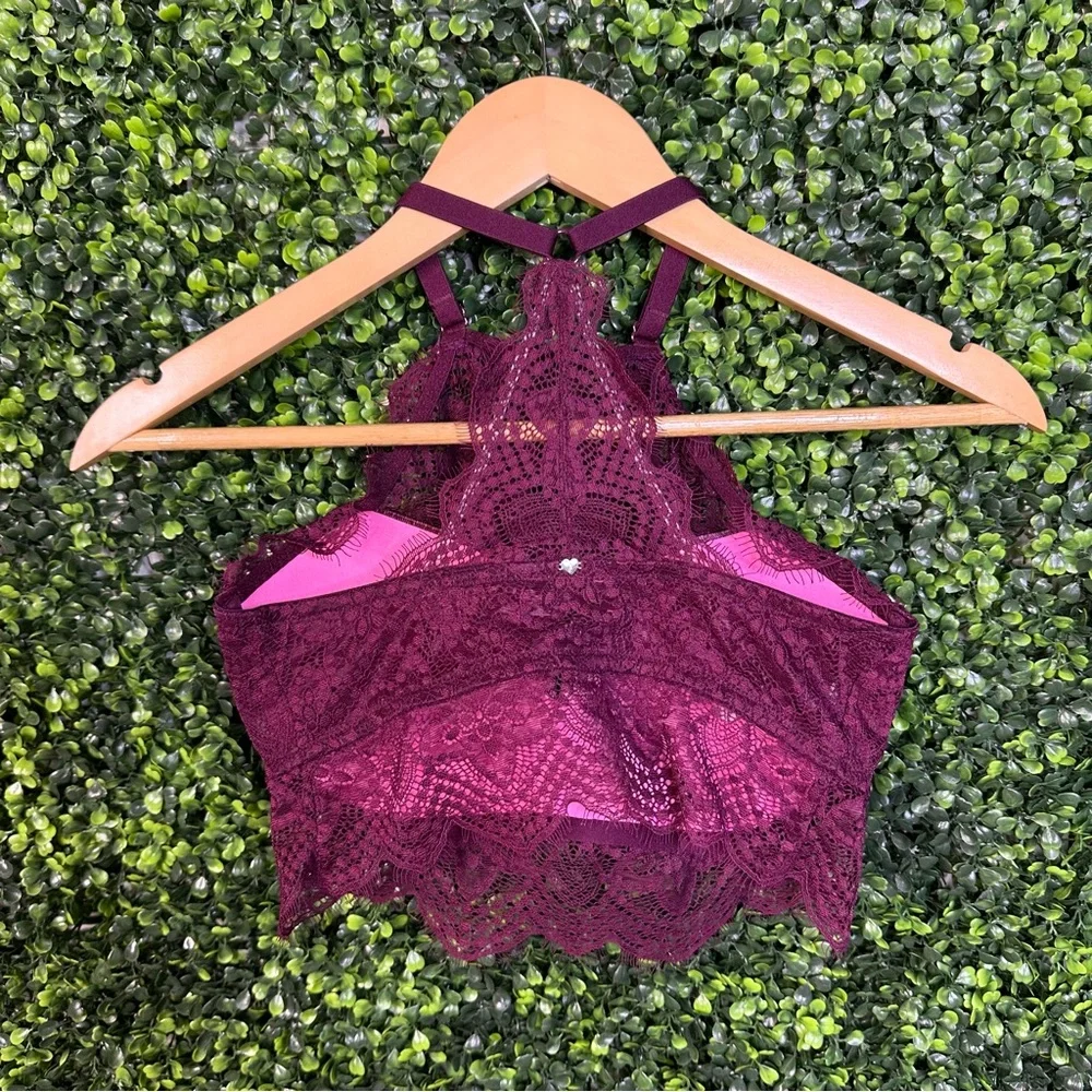Victoria secret burgundy‎ lacey bralette